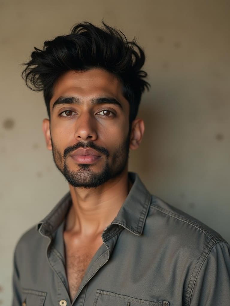 Indian guy smiling as a random face generator reveals the history of chess.
