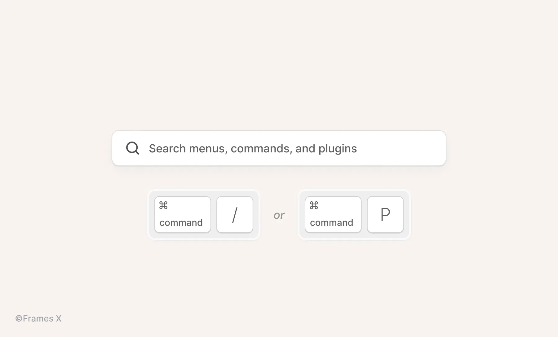 Quick Actions Command Menu UI in Figma