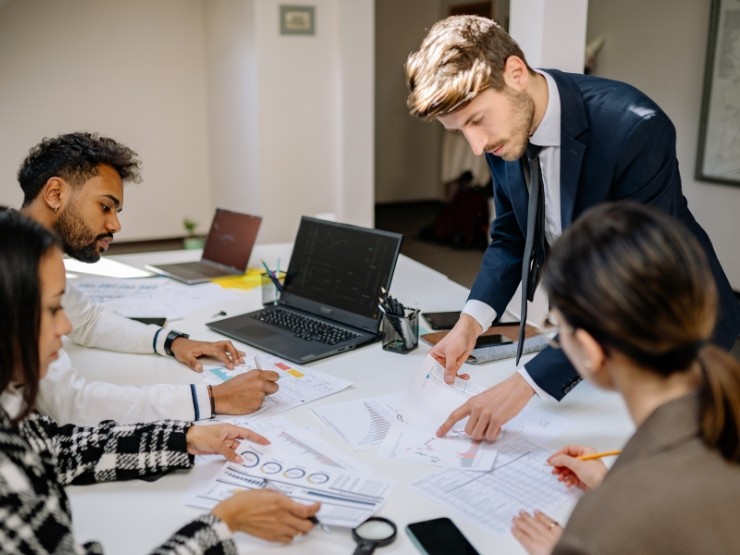 Human Resources Support & Recruitment Services staff discussion