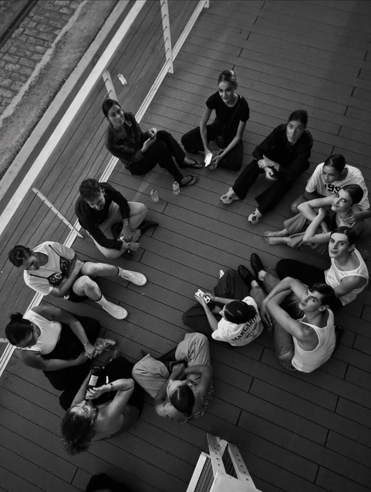 a group of people taking a picture together