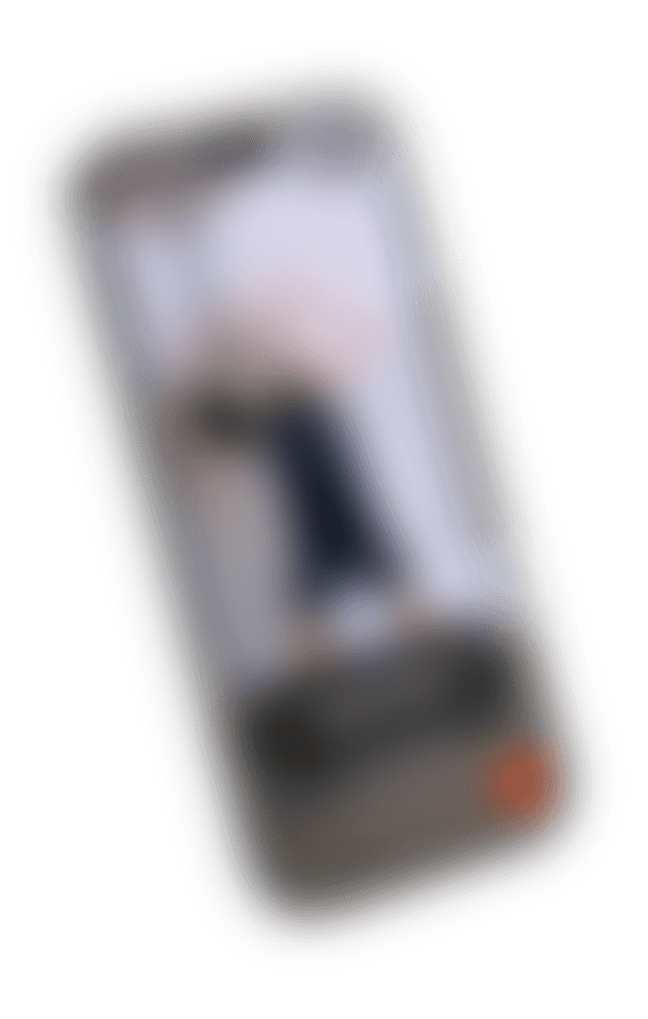 Blurred image of the JunFit app with motion tracked workout