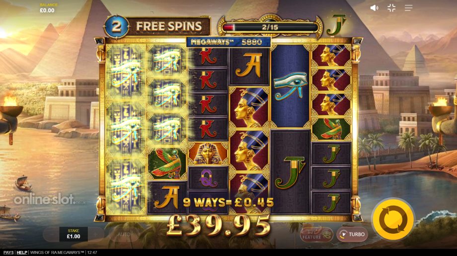 Wings of Ra Megaways — free spins