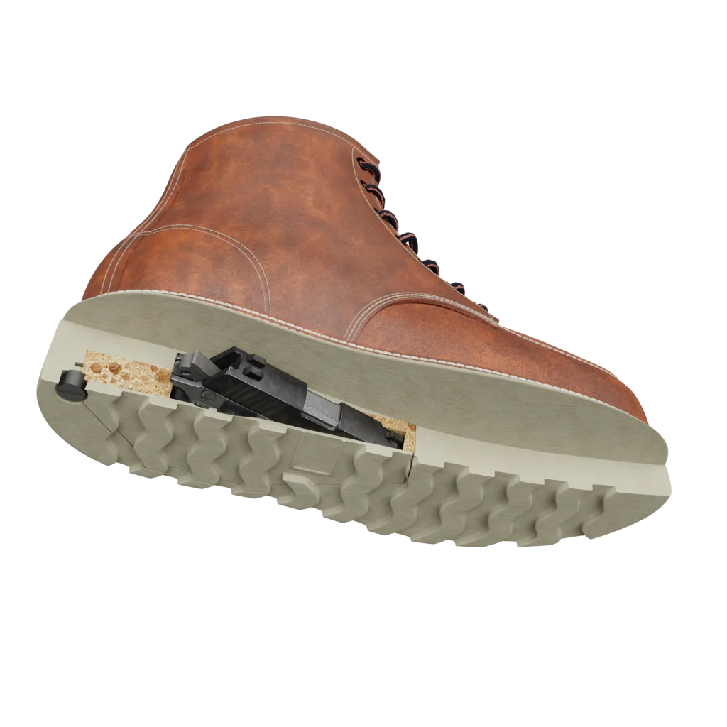 Patriot Boot cutaway view of the concealed cavity