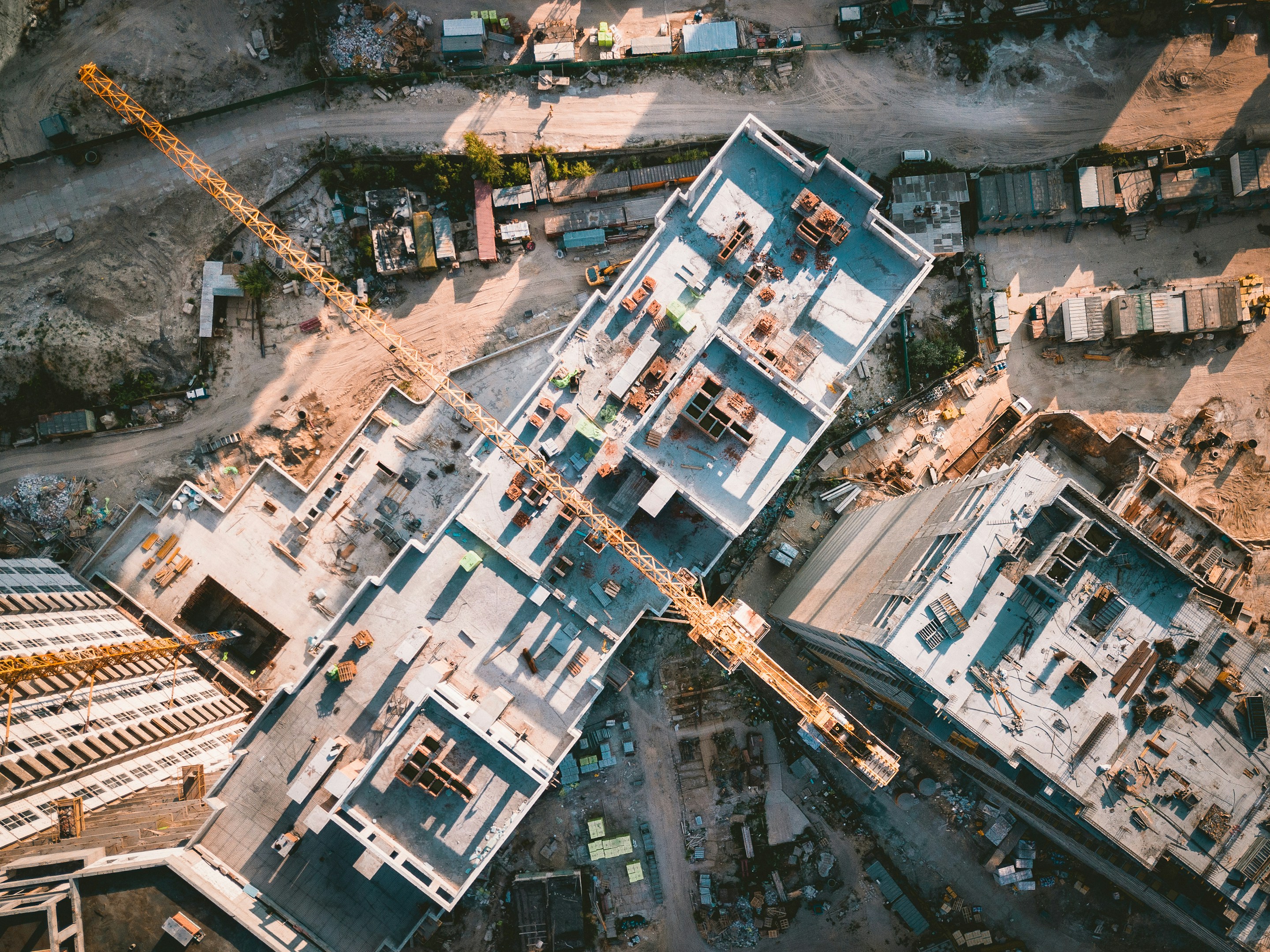 Cantiere edile visto dall’alto