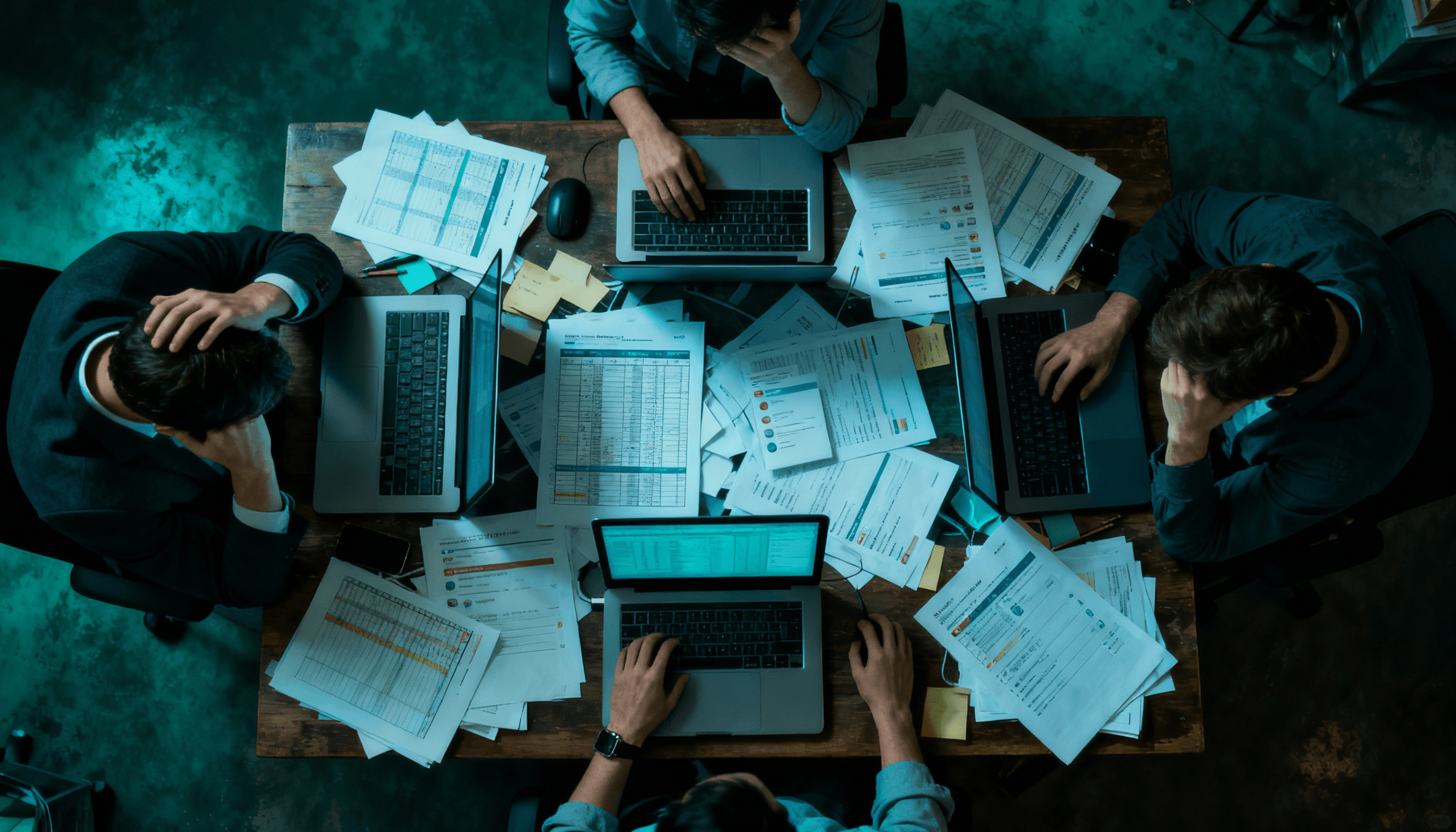 Time com informações espalhadas