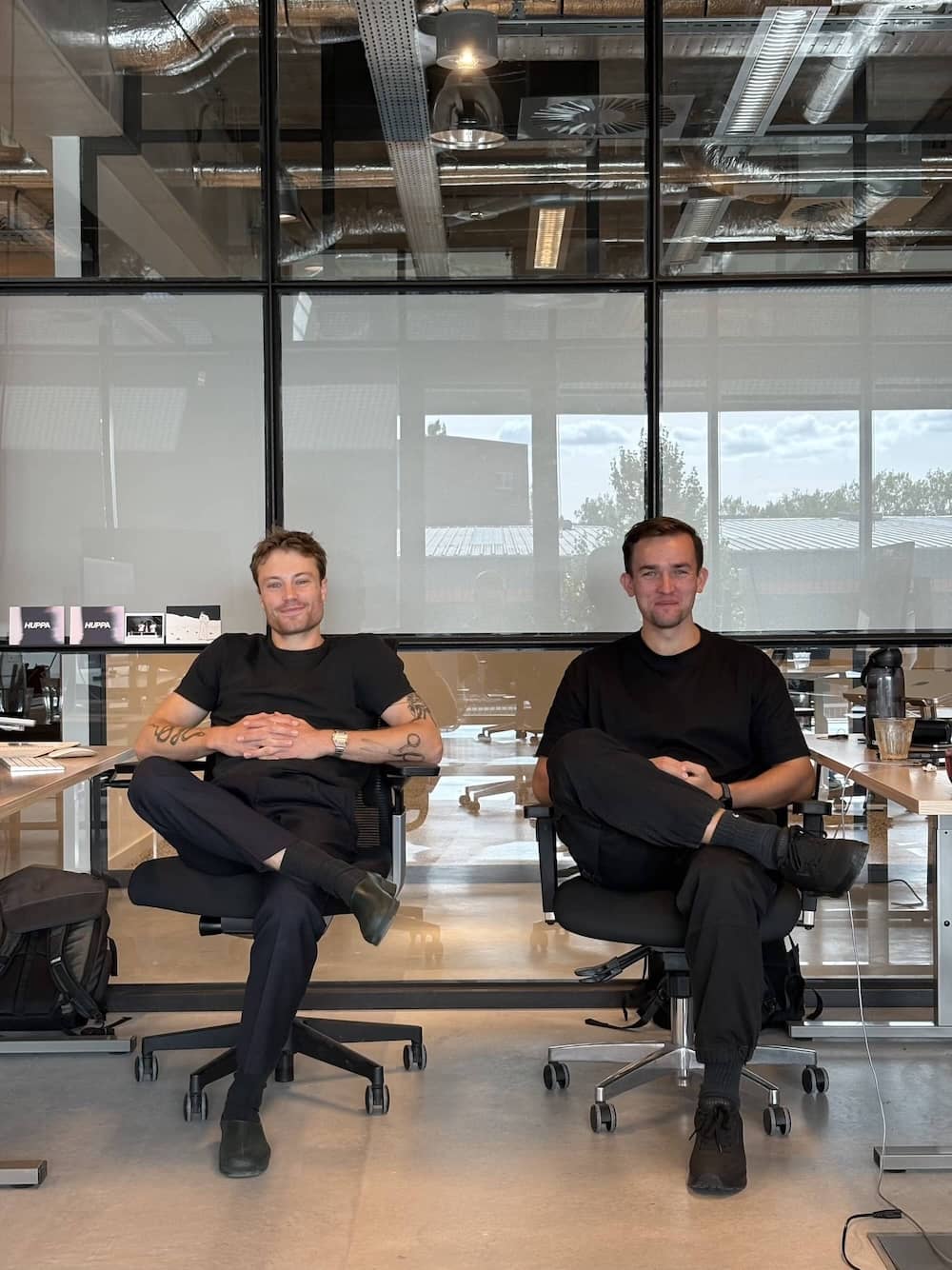 Team Huppa at the office