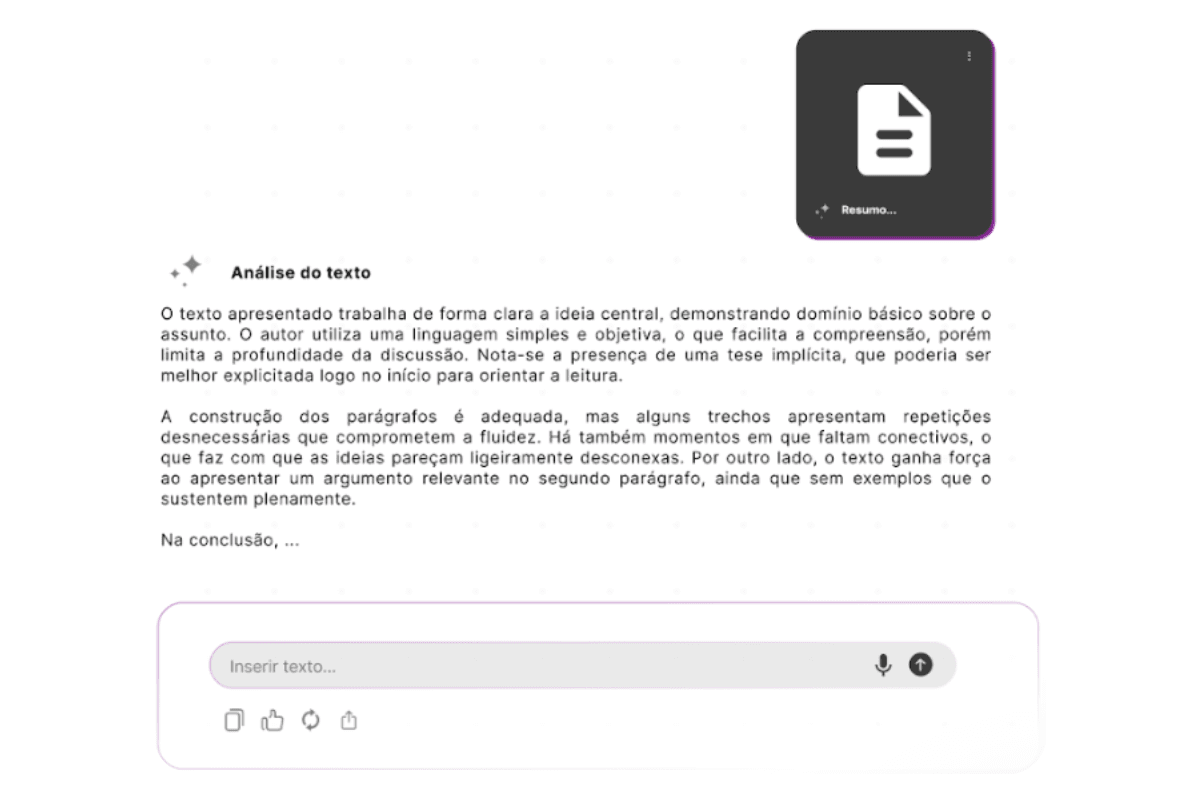 Analise planilhas e documentos em minutos