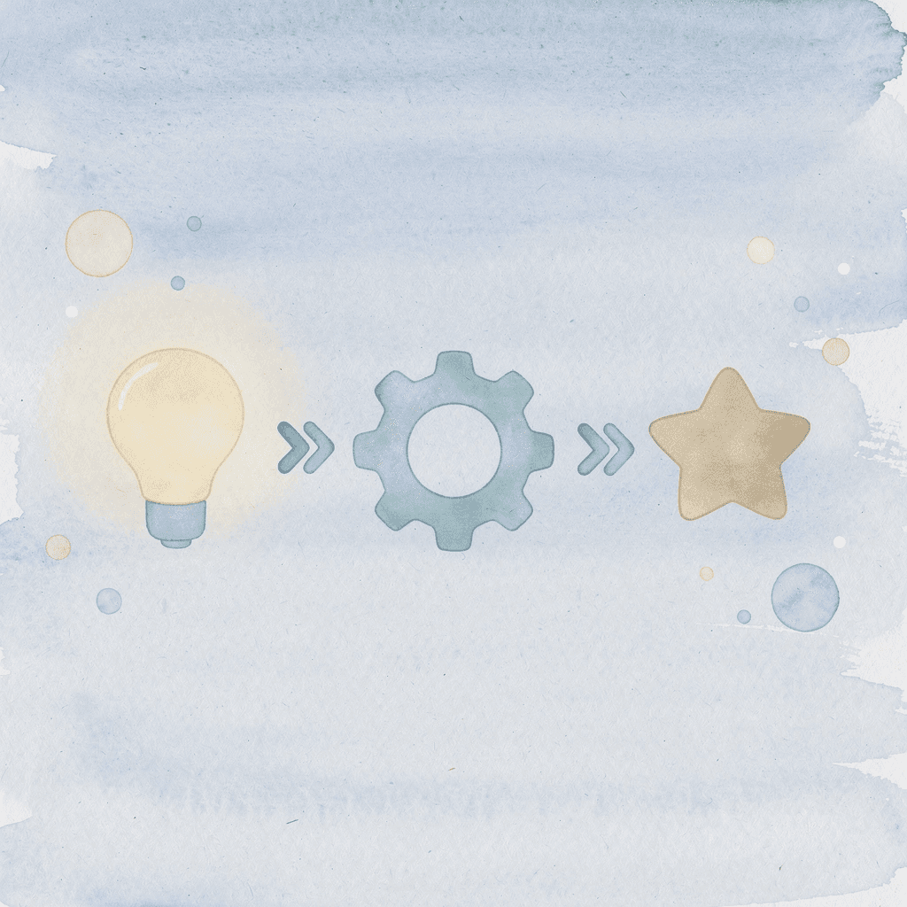 Three icons showing design measurement workflow - T-Shirt Design Size