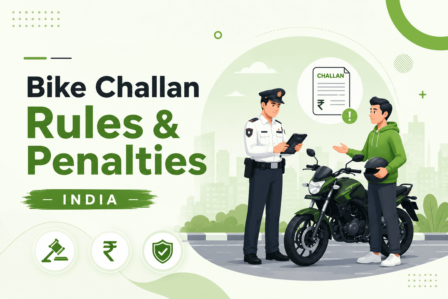 Bike Challan Rules and Latest Penalties in India 2026
