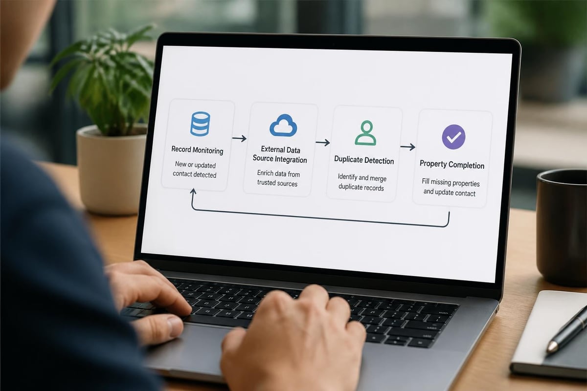AI smart data enrichment process