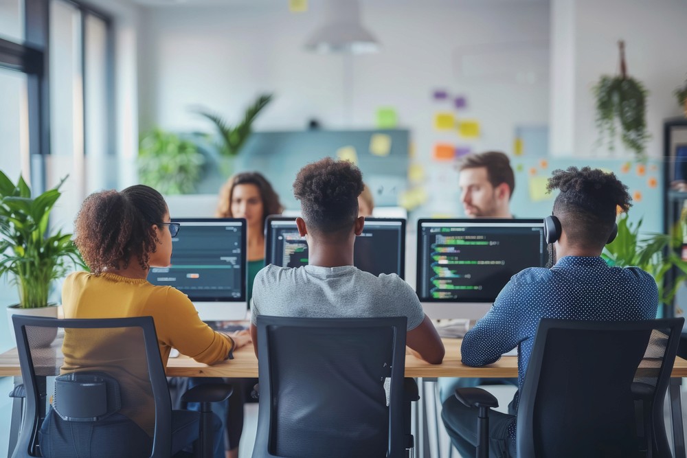 Red digital warning symbol glowing on a circuit board interface, representing active ransomware exploitation of the VMware ESXi CVE 2025 22225 vulnerability and hypervisor compromise.