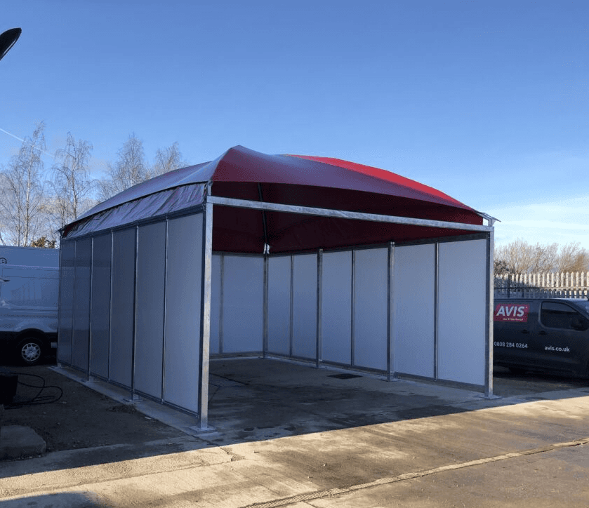 Paneling and Enclosed Structure Canopy