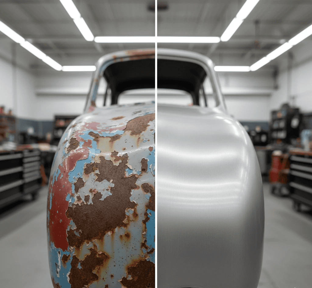 multi layer paint with rust removal