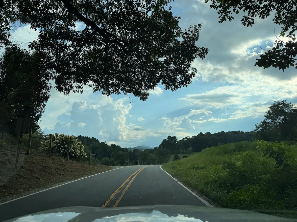 North Carolina open road