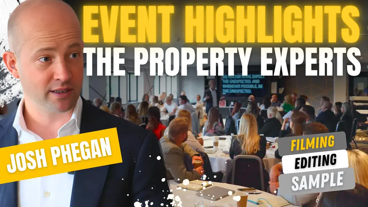 Networking session at real estate event filmed in UK