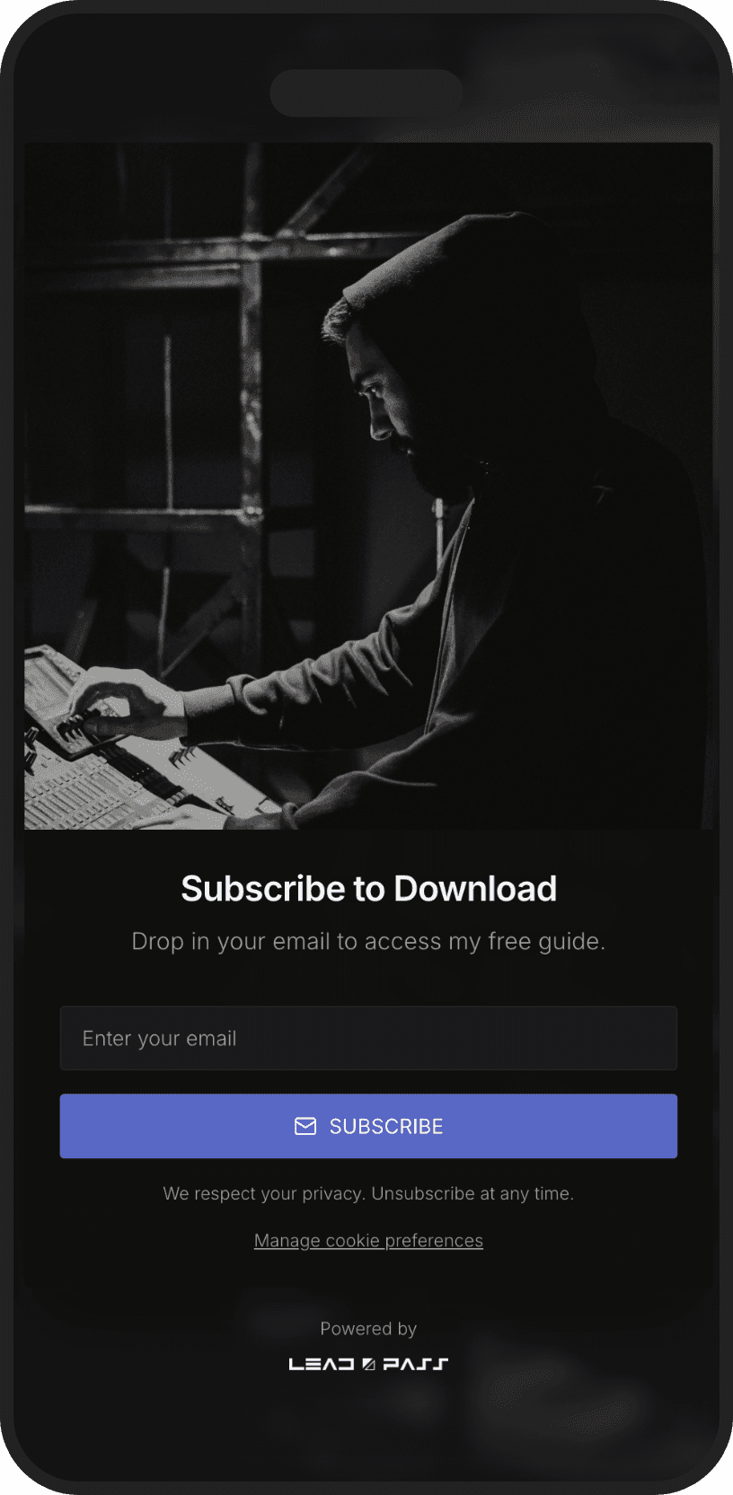 LeadPass Mobile Example