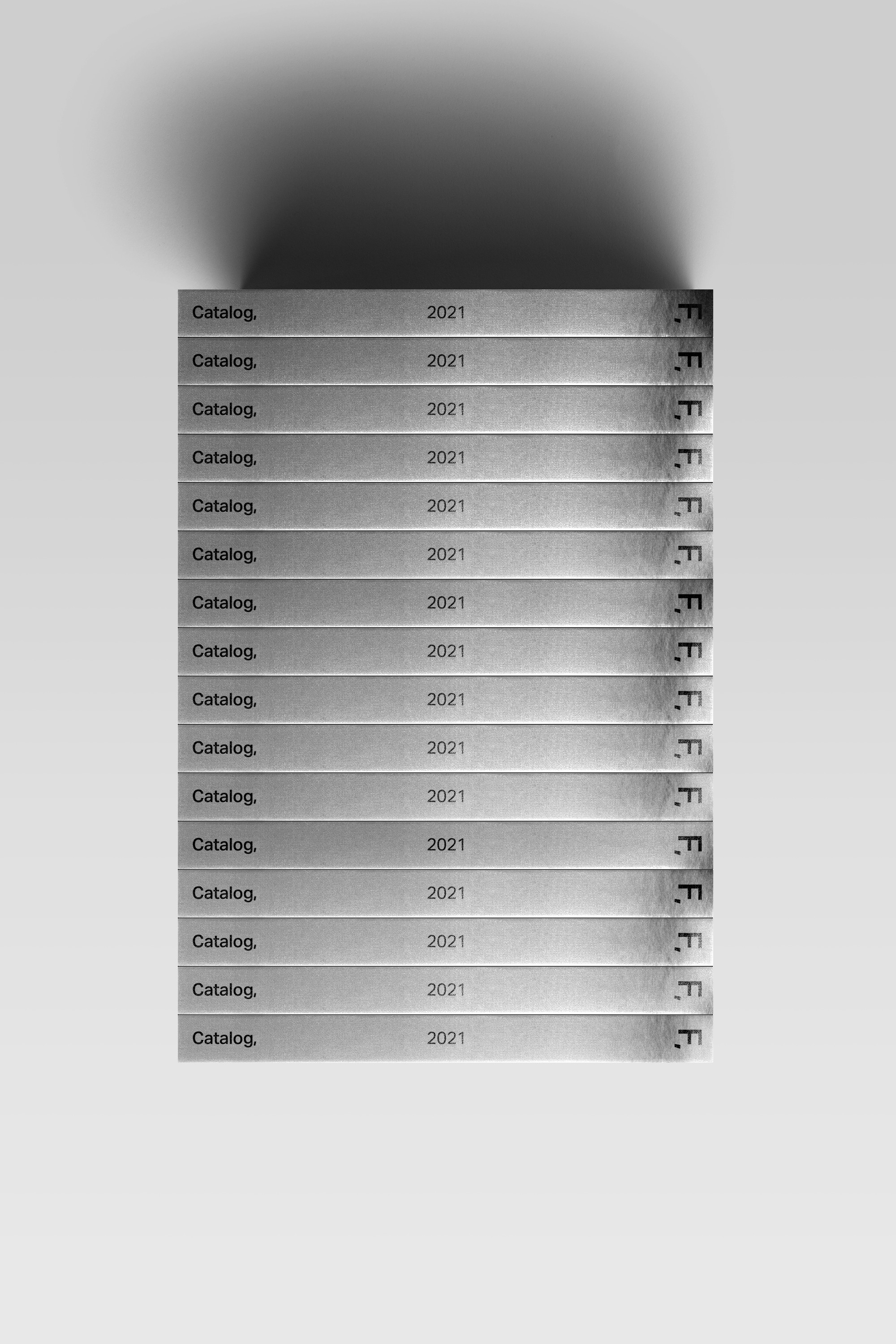 Batch.Works product catalogue book on a work top with a graphic printed image on the front