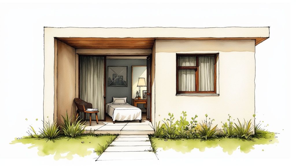 Mujer recibiendo un masaje relajante a domicilio en Monterrey.