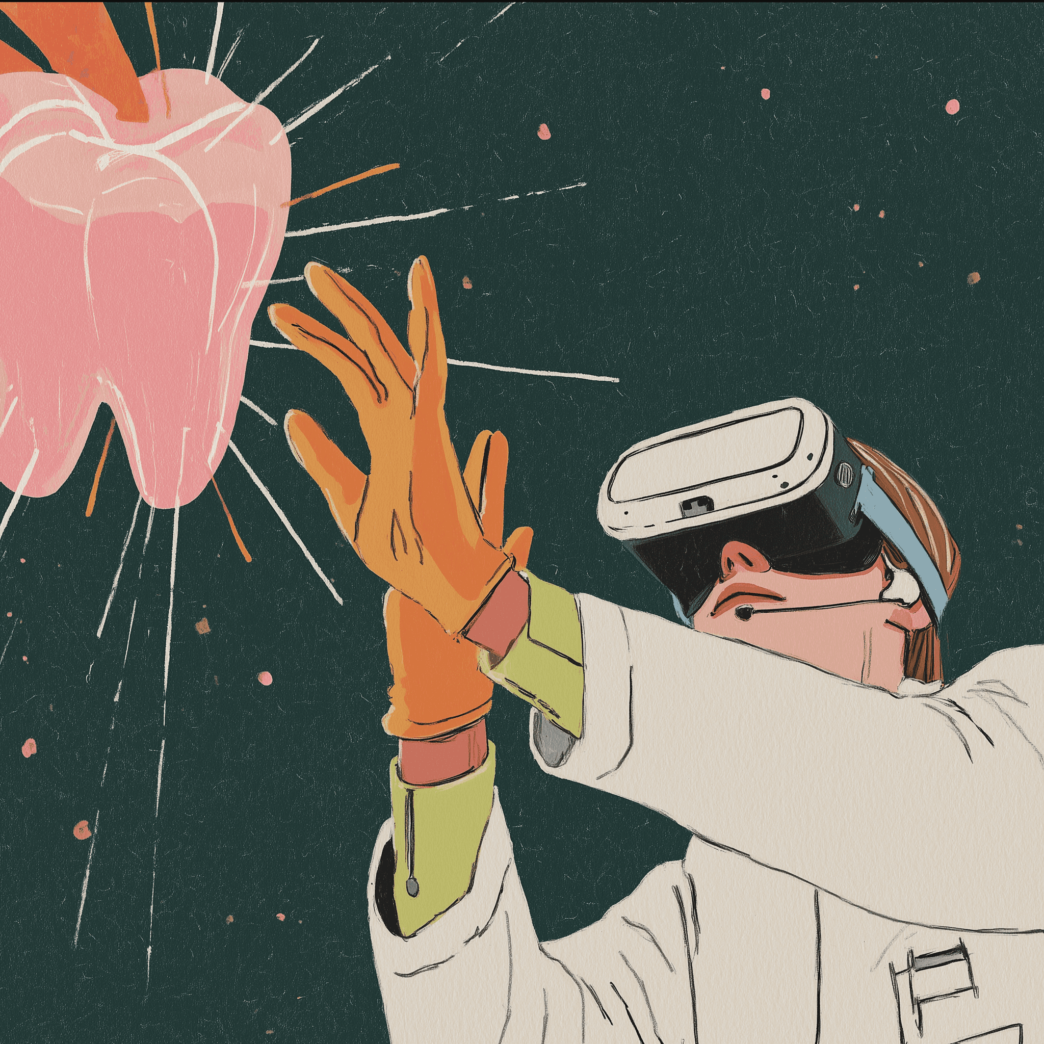 city buildings on eyeglasses view