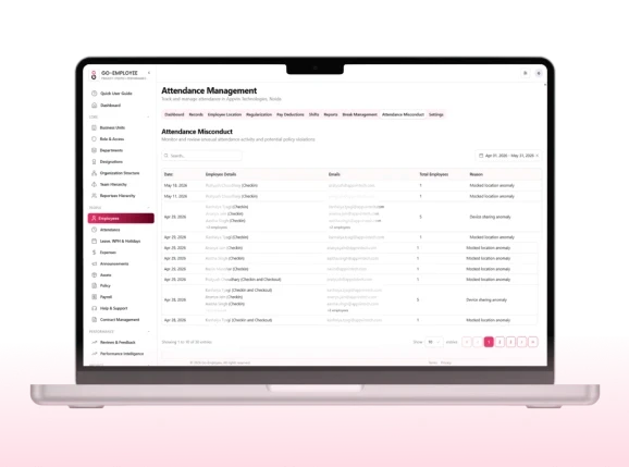 Attendance Misconduct Detection