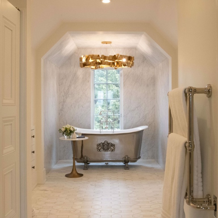 Image of "KHD Homes luxurious primary ensuites feature elegant design, construction, and spa bathrooms with freestanding tubs."