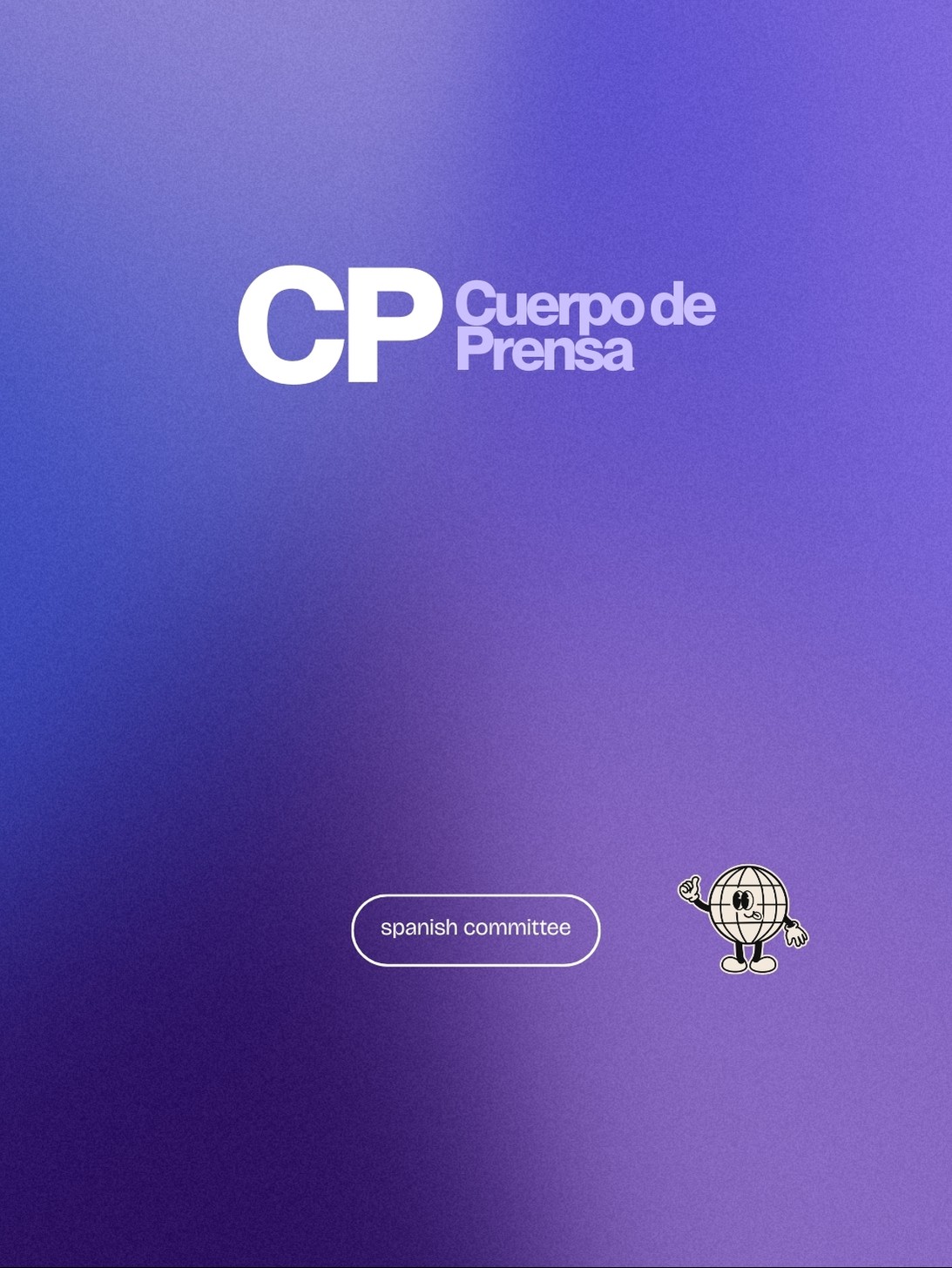 A smiling young woman with curly hair, wearing a purple shirt, stands in a bright indoor setting.