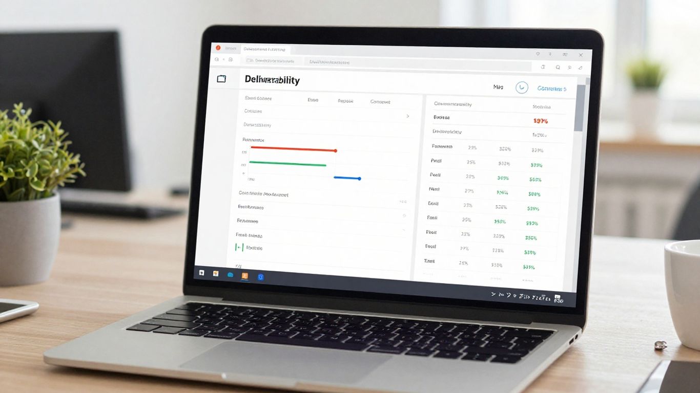Email analytics dashboard showing performance