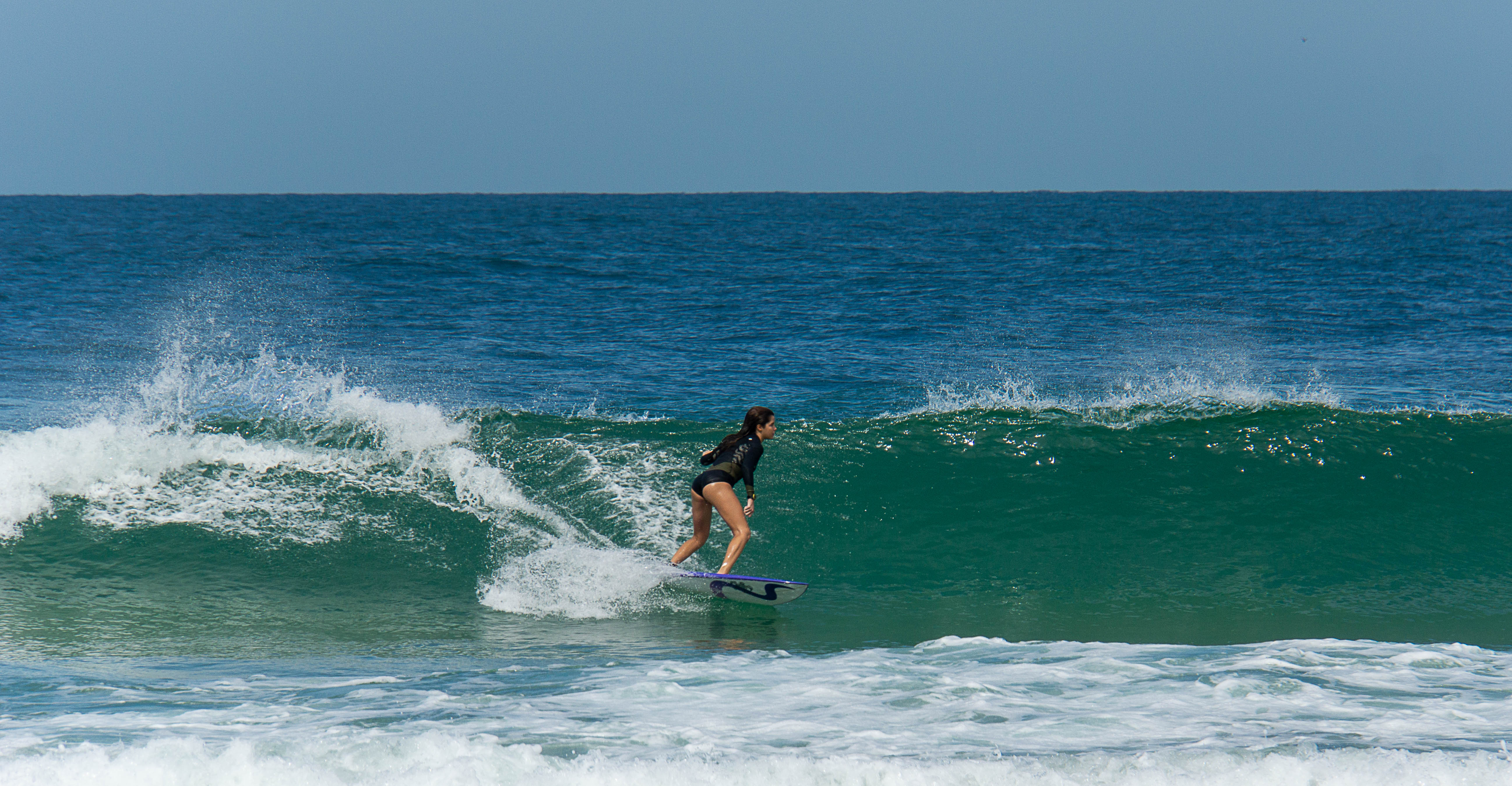 A man surfing