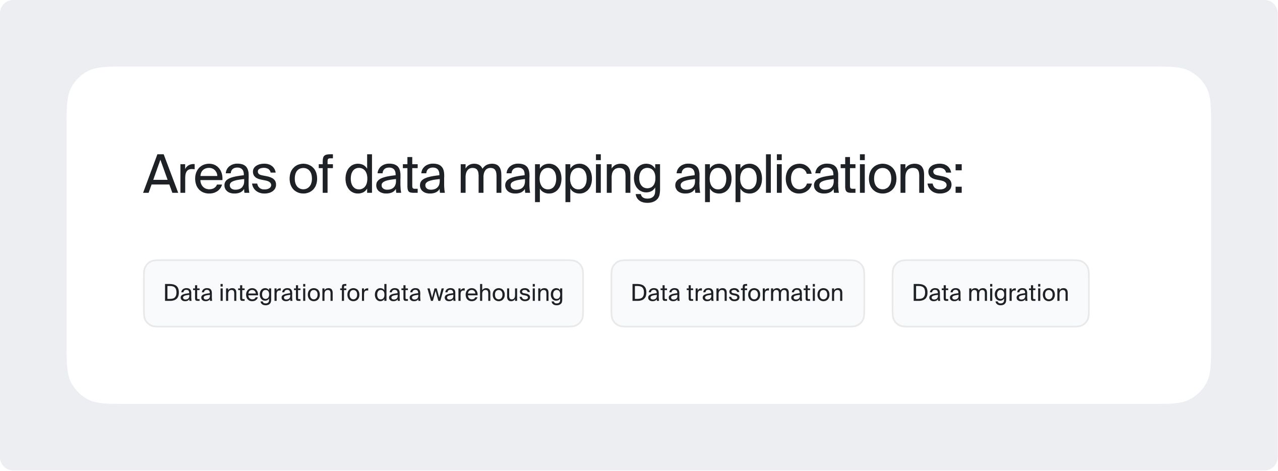 Why do you need data mapping?