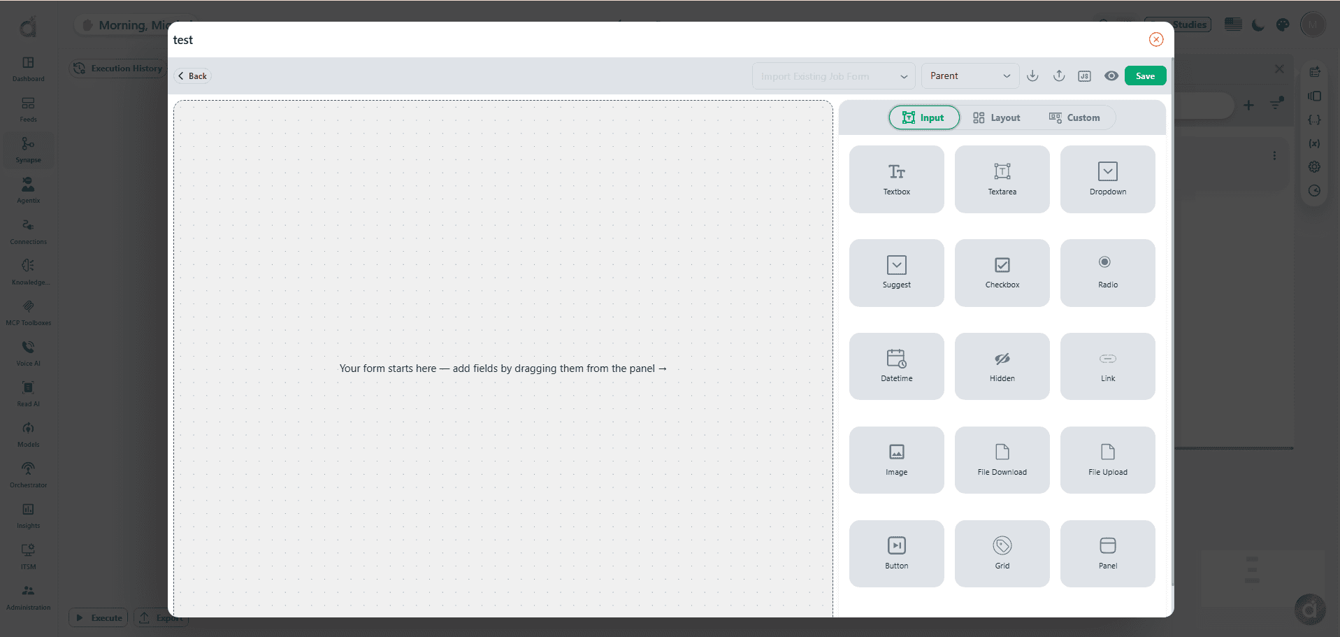 AIRA Hyperautomation product screenshot