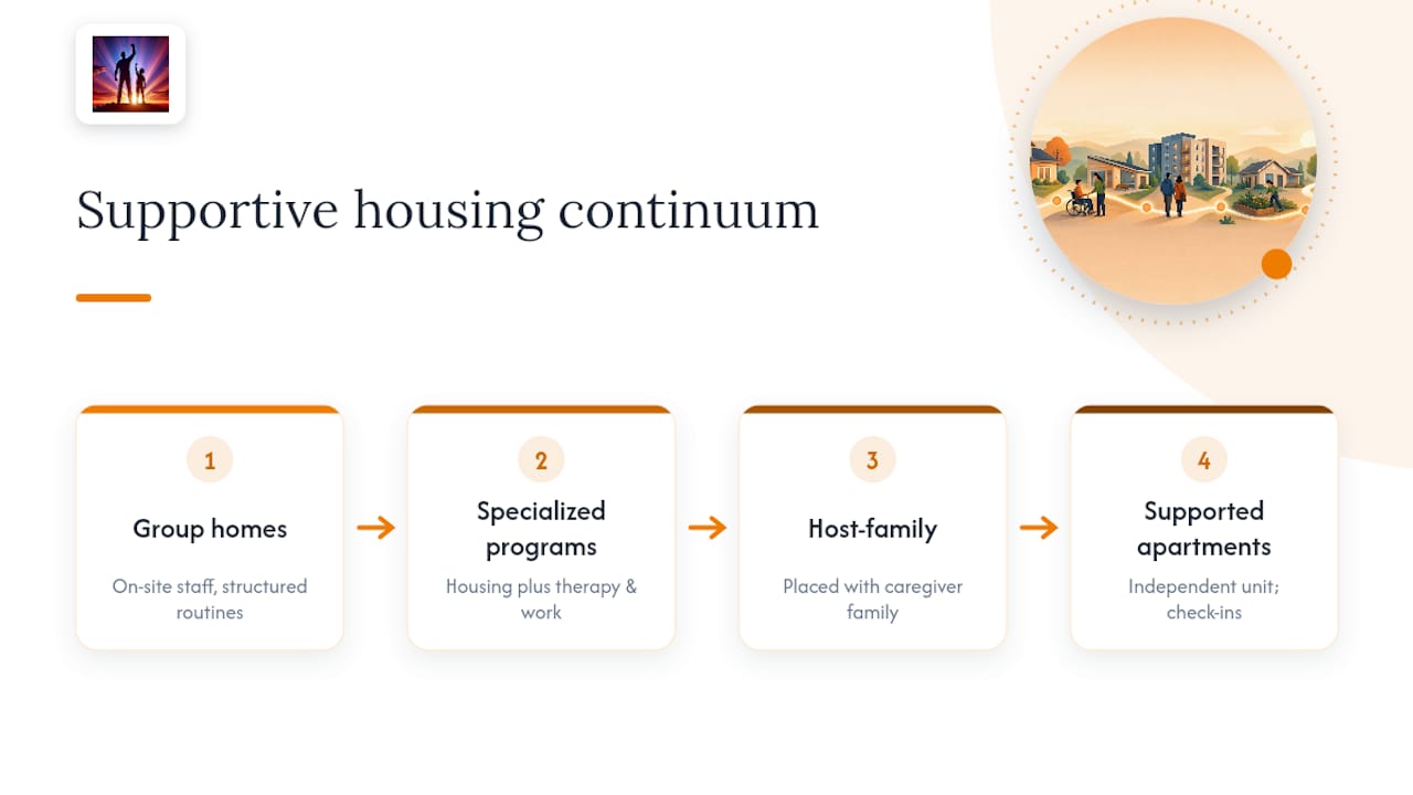 Four autism supportive housing models compared