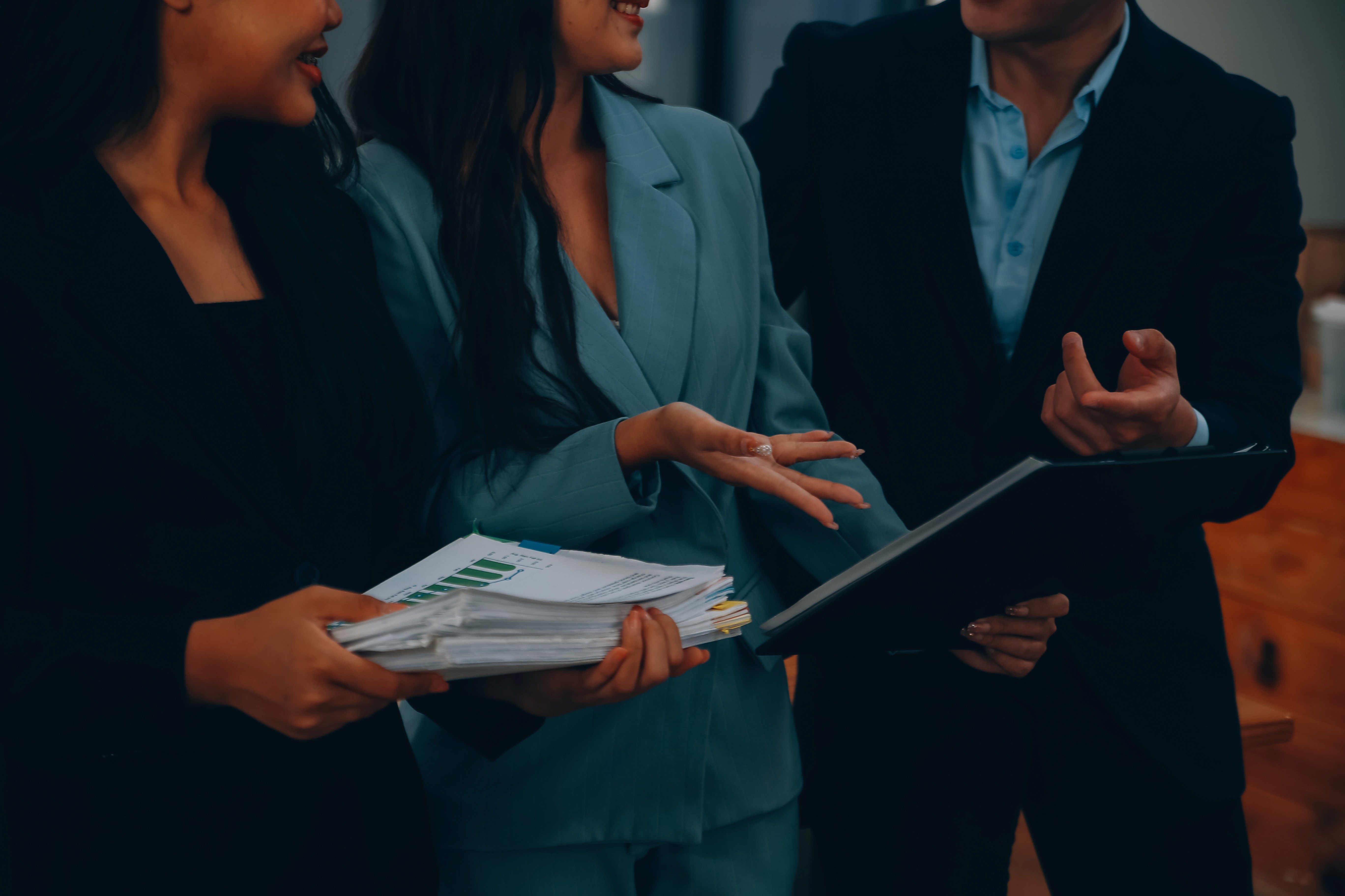 group of people in desk