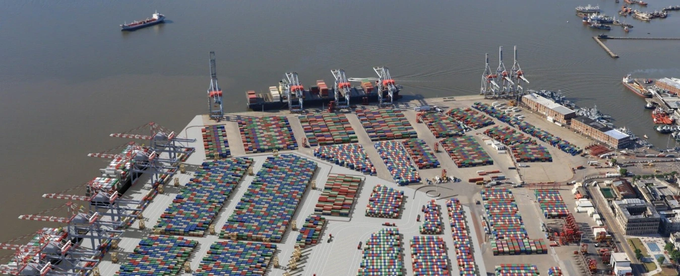 A view of Montevideo Port