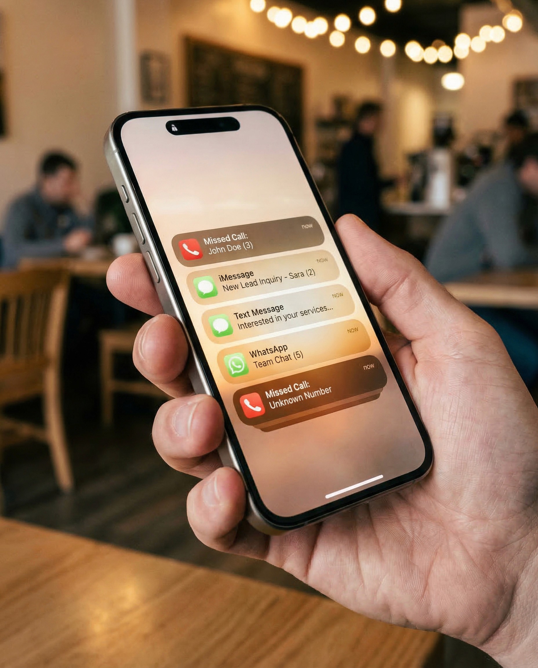 A single white daisy with a yellow center is positioned against a blue background. Behind it, bold text reads "BLOSSOM" with words "New Beginnings," "Simplicity," and "Purity" below. The design conveys freshness and hope.