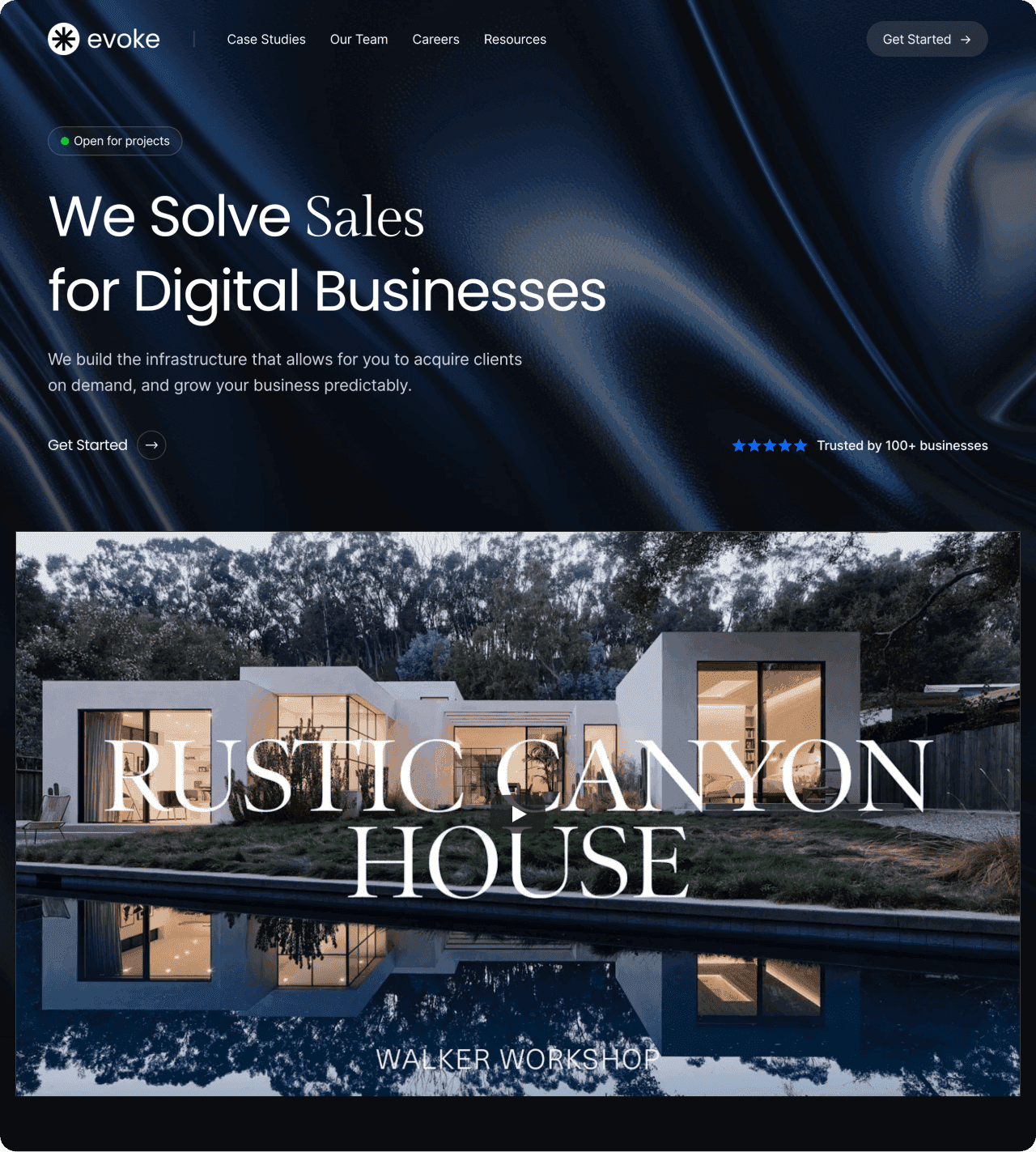 Evoke Template for marketing agencies