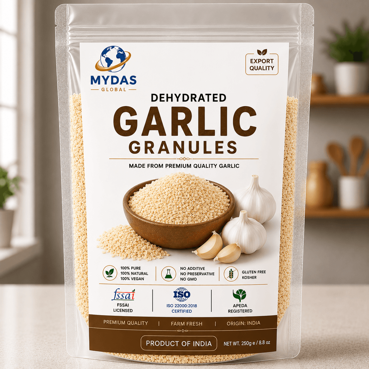 Dehydrated Garlic Granules