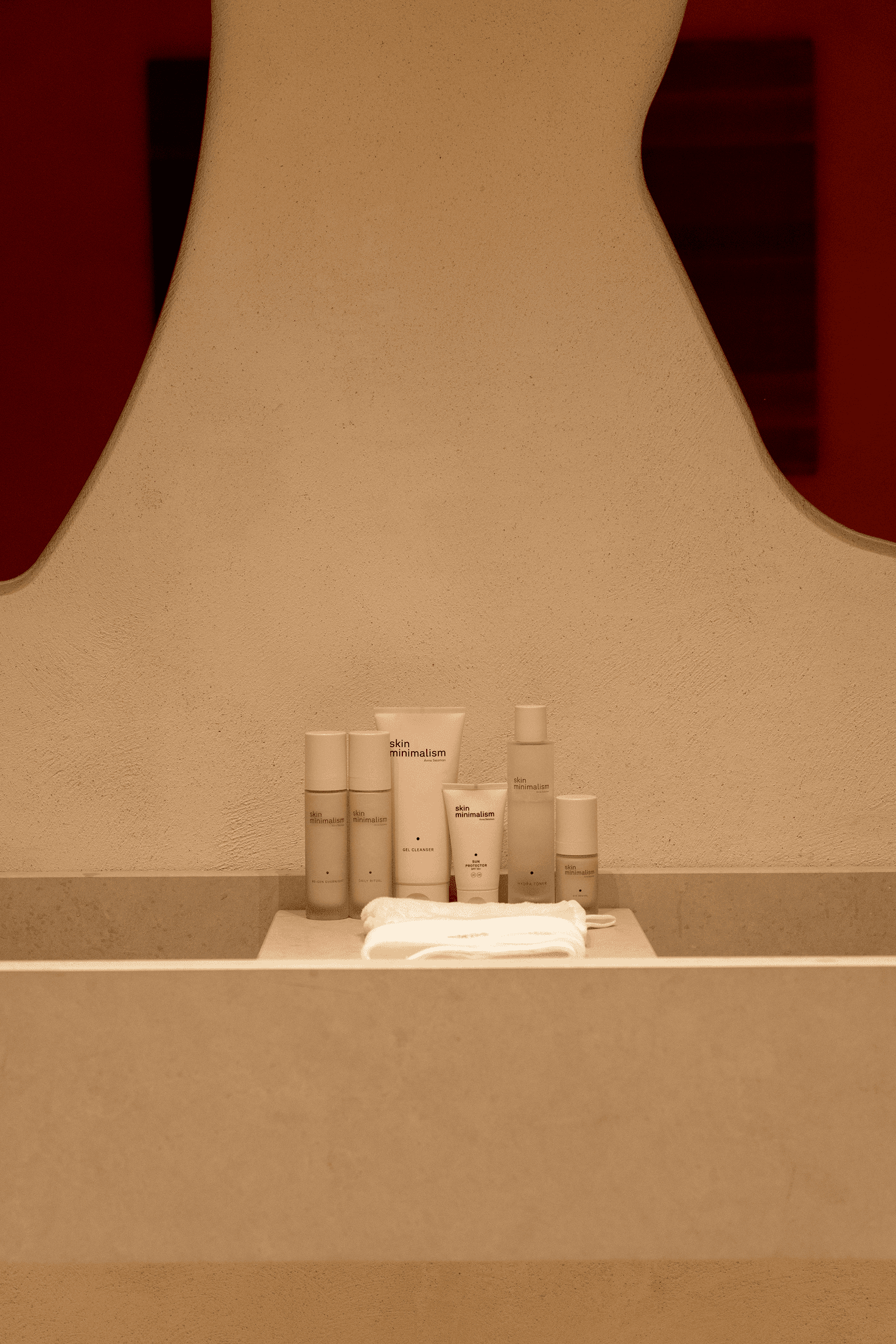 Sesja dla The Skin Circle – ekspozycja produktów w przestrzeni wnętrza