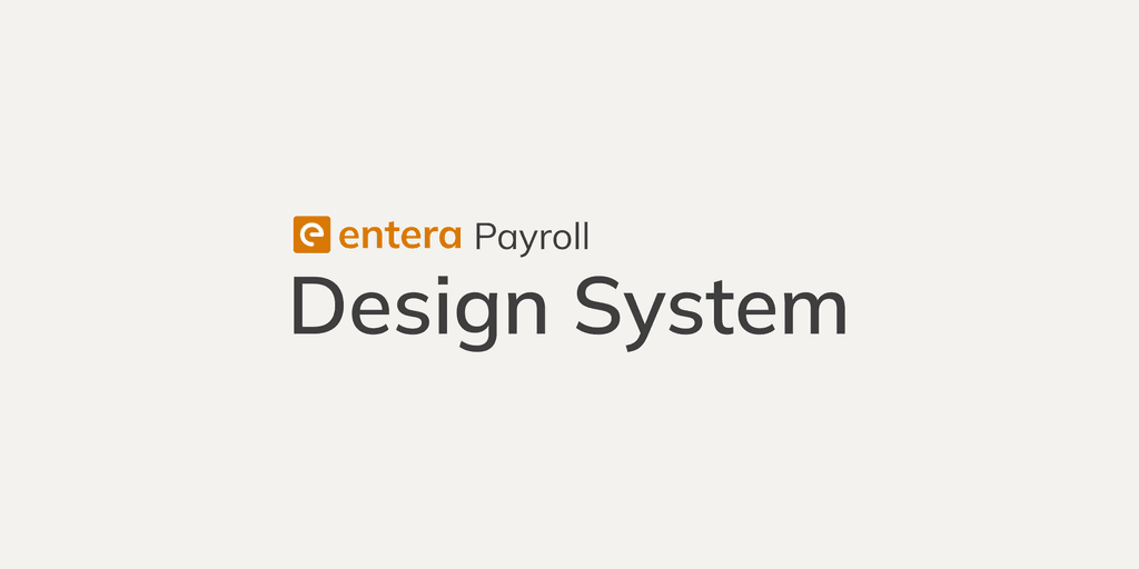 Image of entera payroll logo and design system