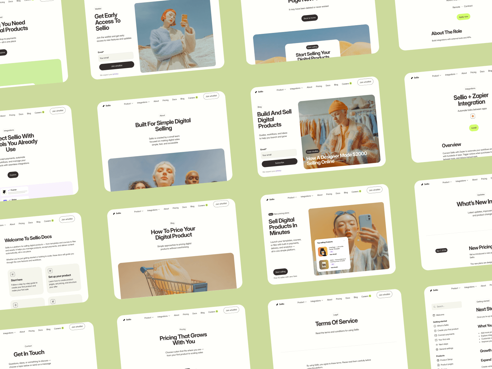 Sellio — SaaS Digital Products Framer Template