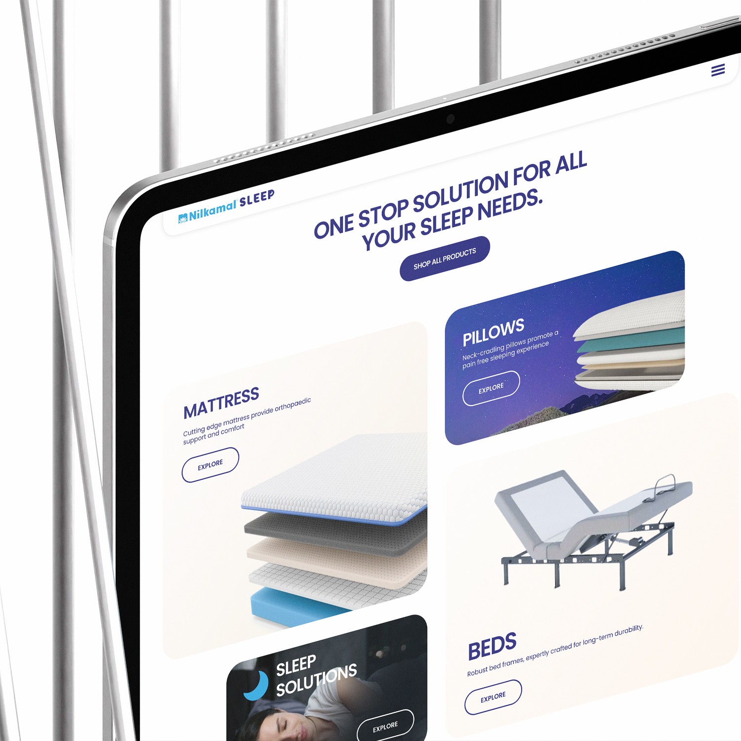 UX flow showing sleep archetypes and micro-interactions in visual layout