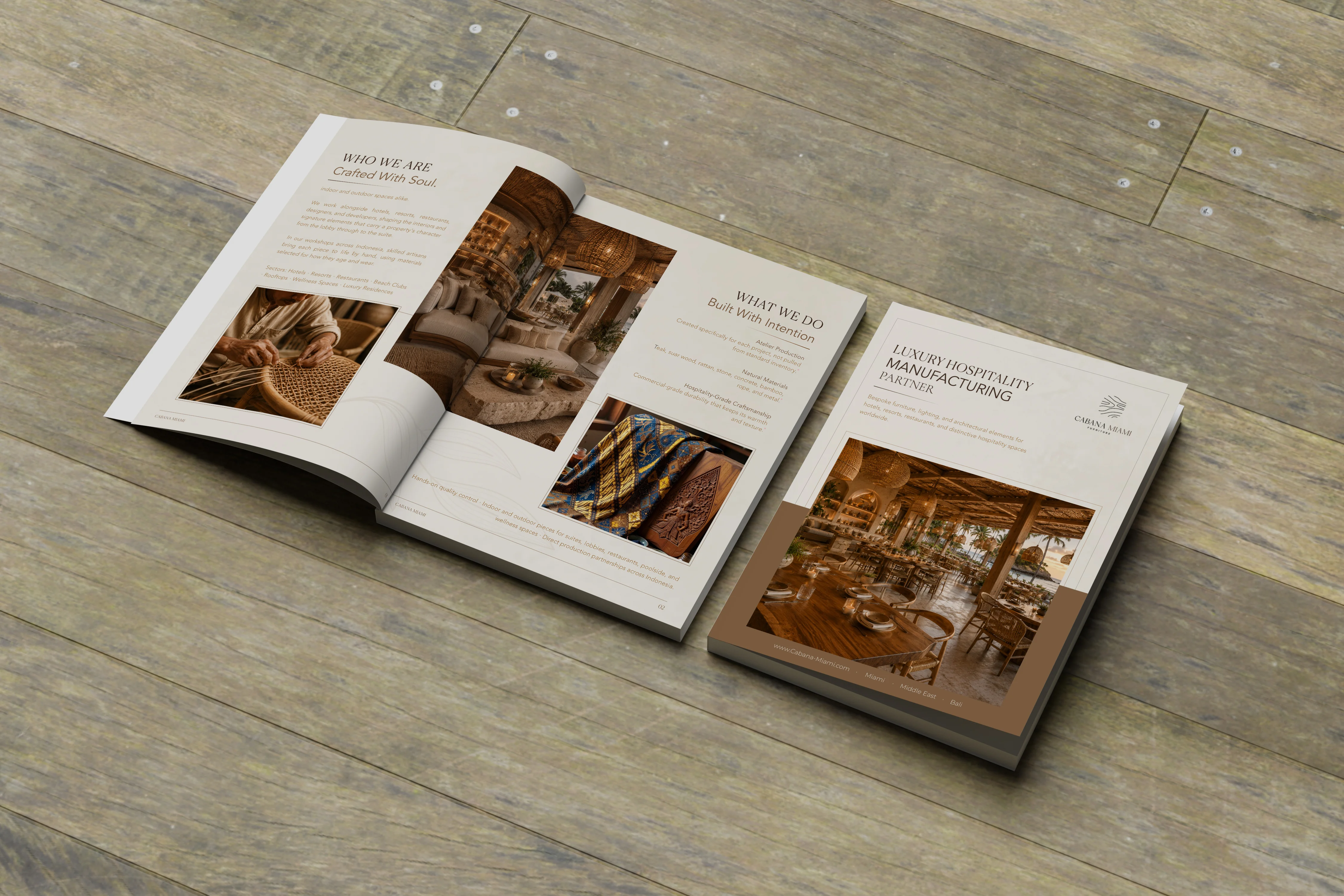 Cabana Miami editorial brochure and print design