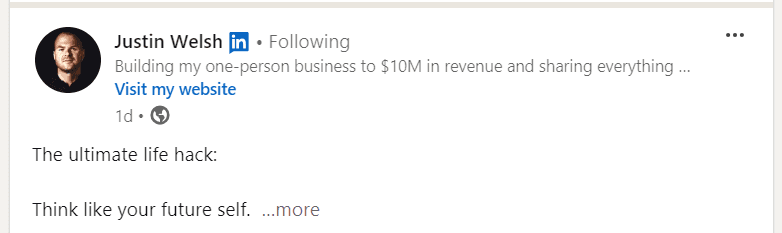 linkedin post word count