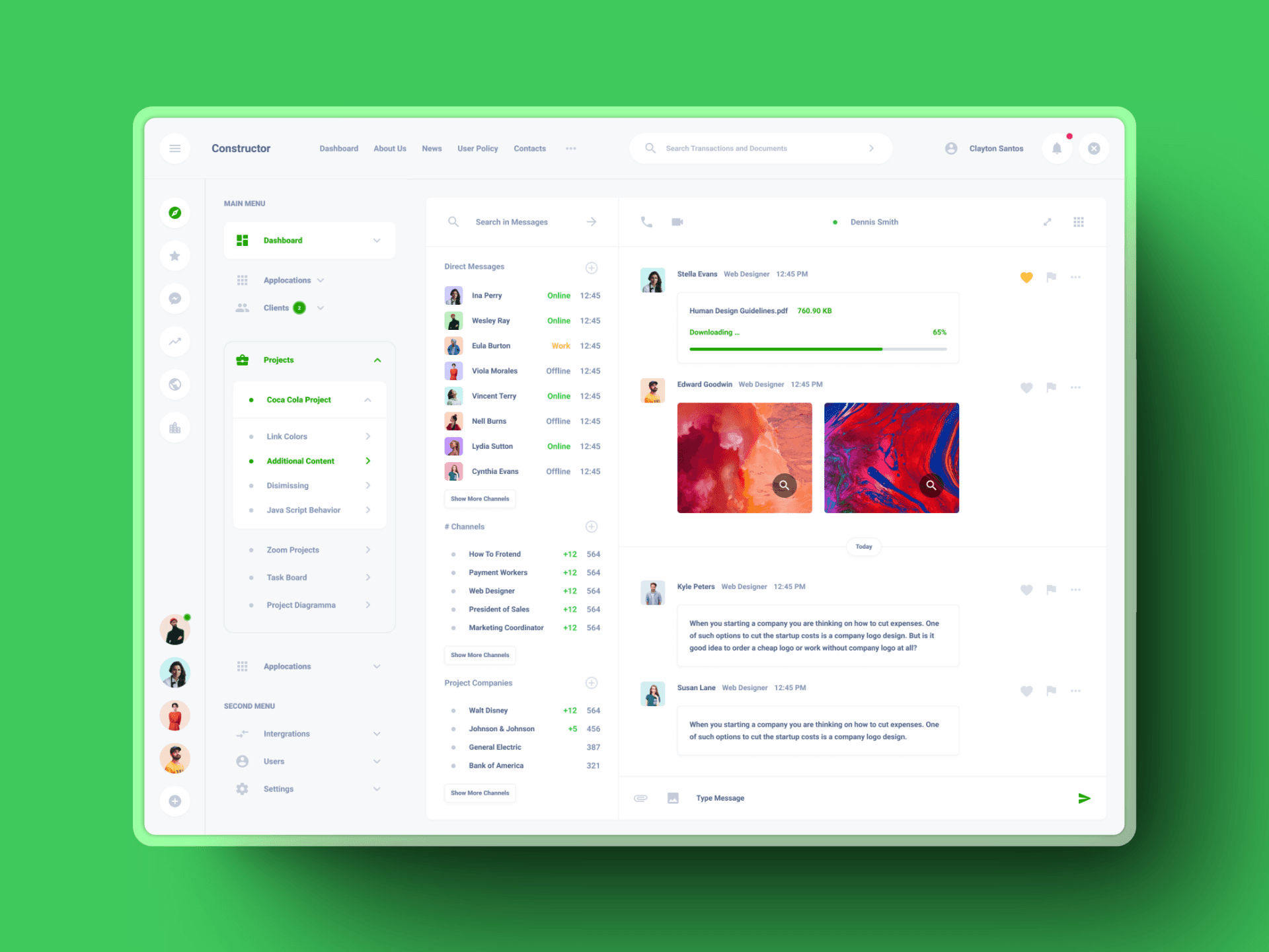 Modern office building with illuminated windows at night