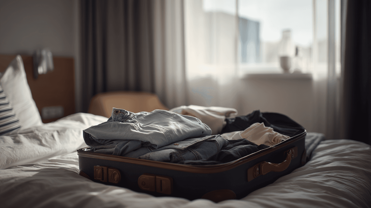 Punaises de lit transportées dans une valise après un voyage