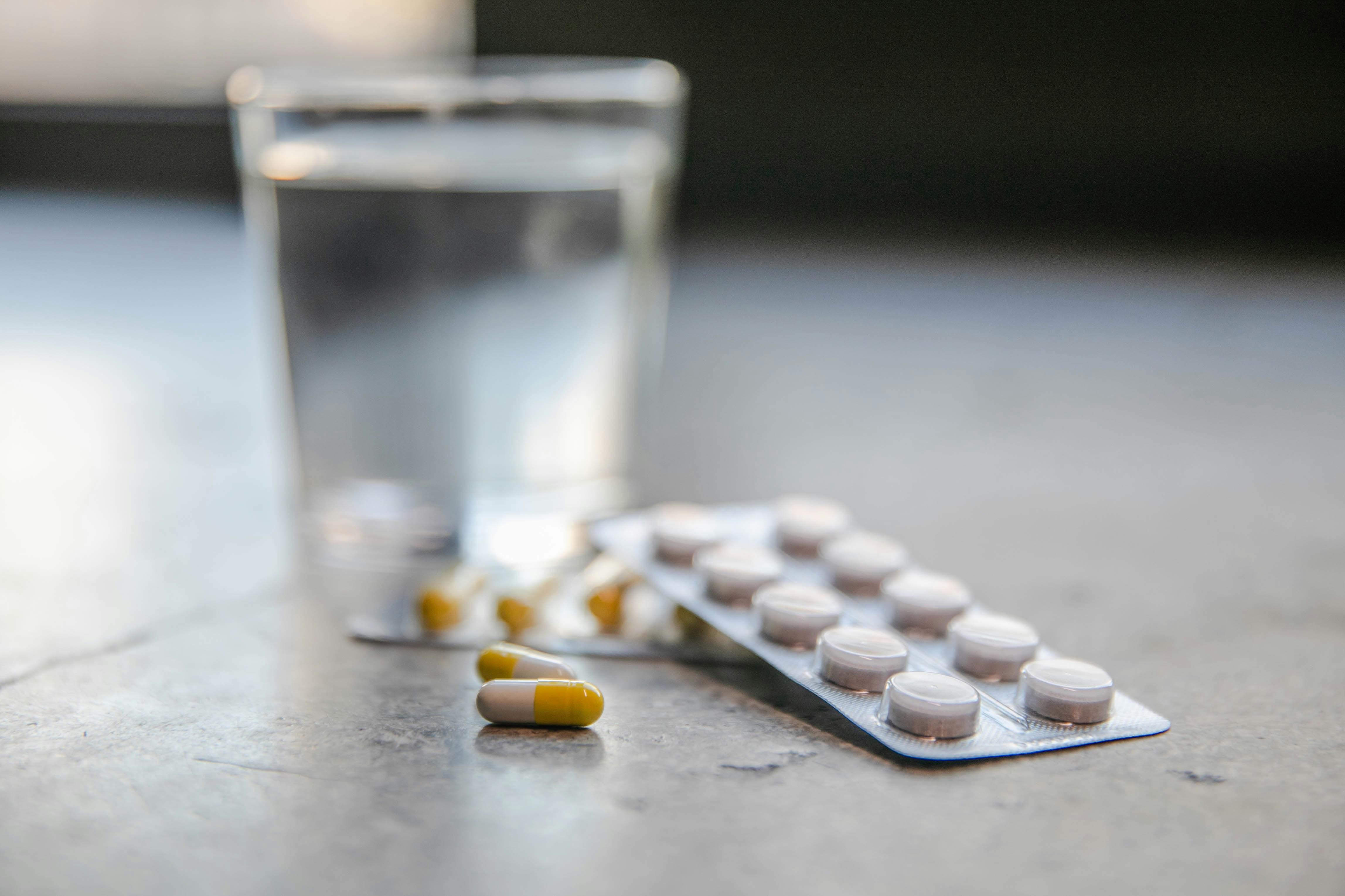 a close-up of pills