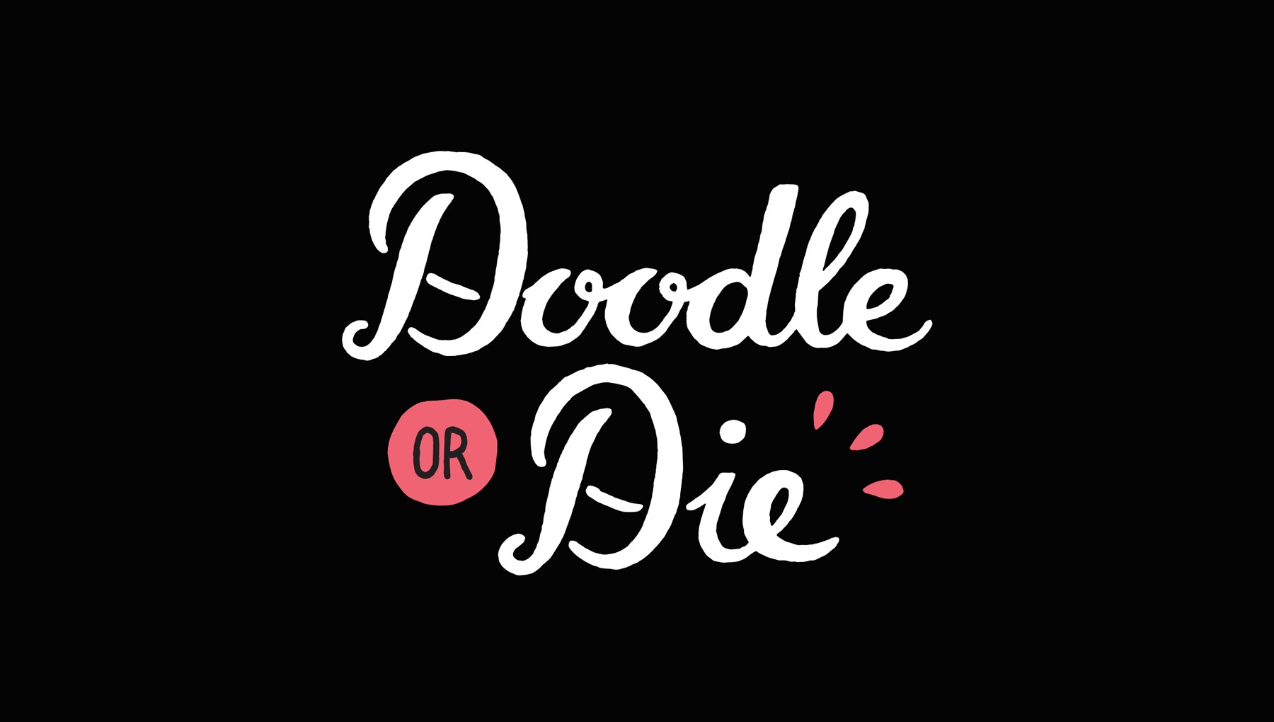 Doodle or Die lettering wordmark