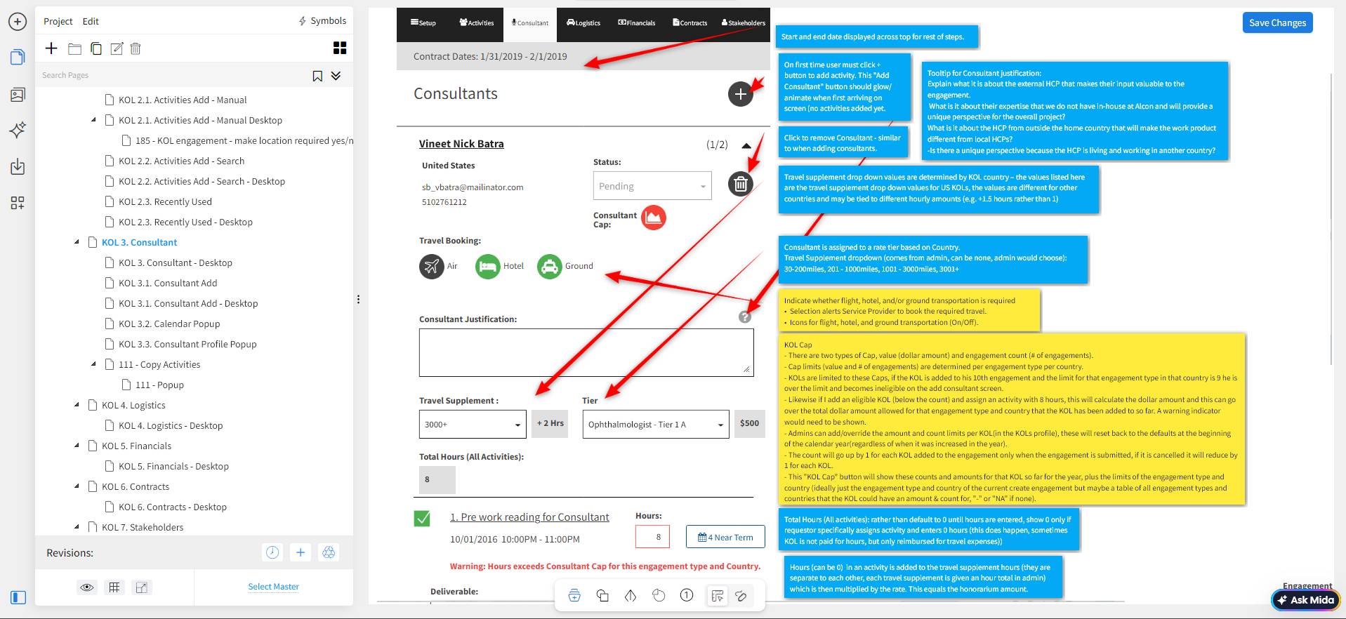 Figma workspace showing template designs