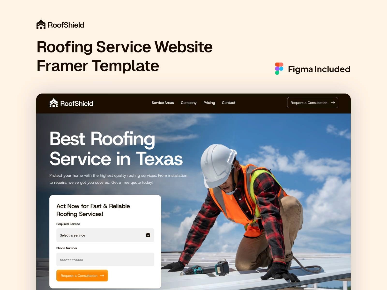 roofshield roofing and solar website template