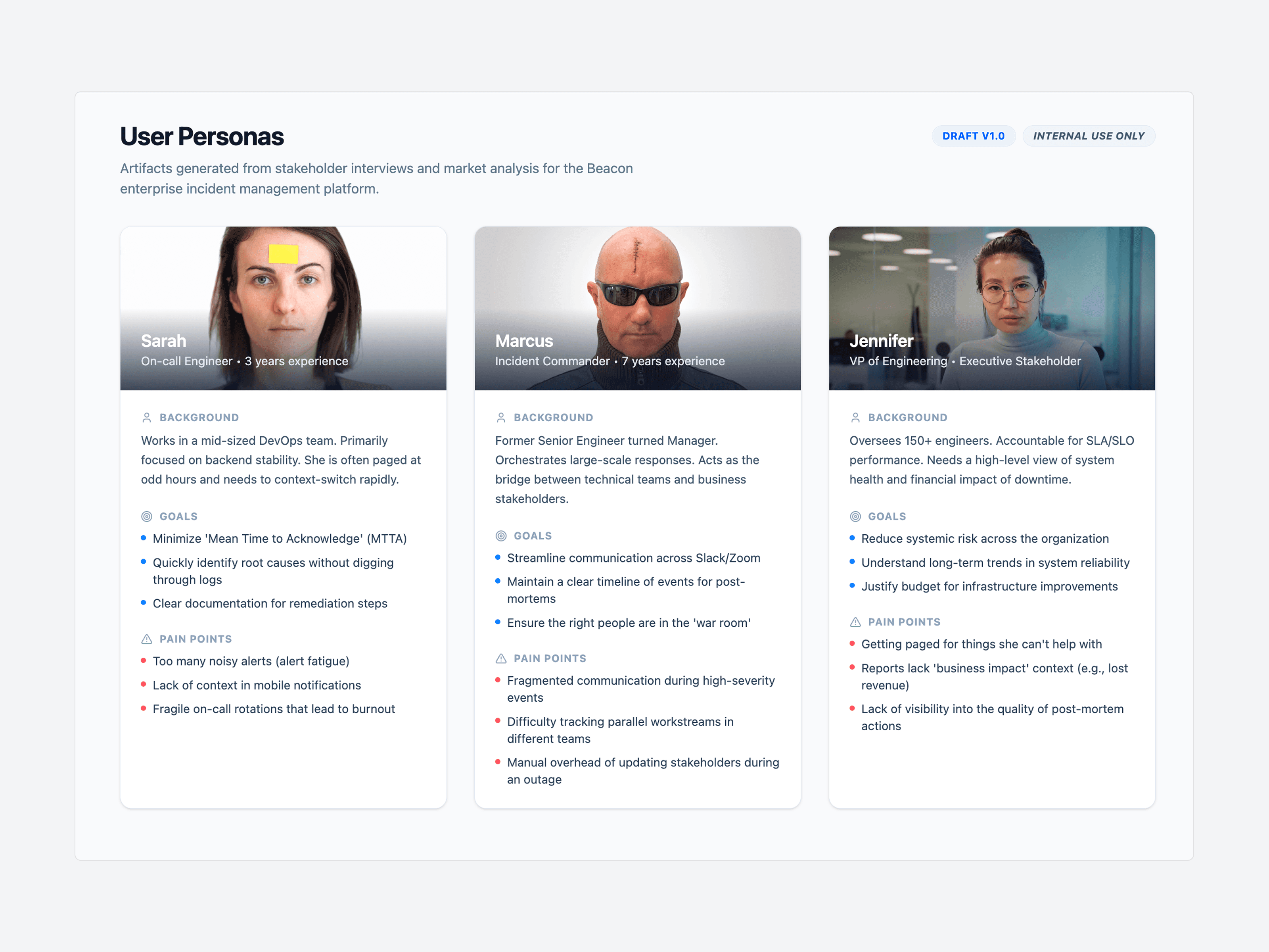 User persona for Beacon