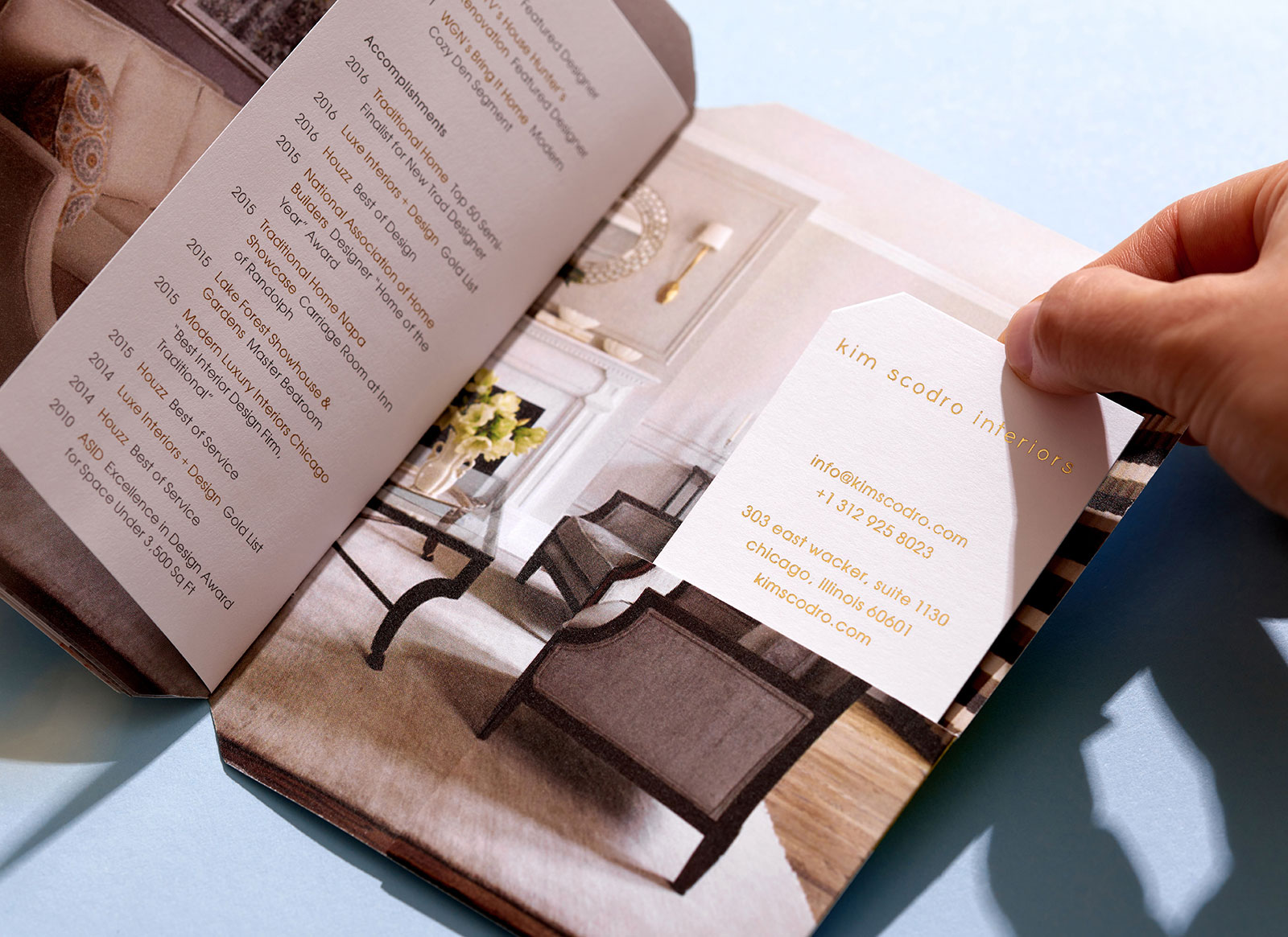 Kim Scodro Interiors Brochure Design